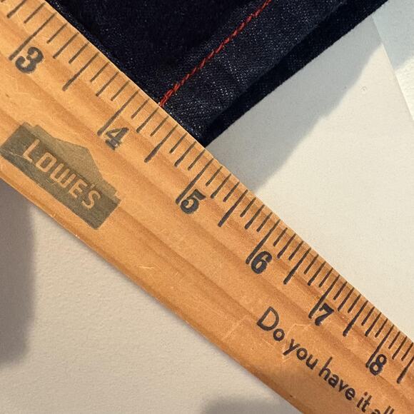 NWT Y2K Second Generation Denim Shorts Women 16 Dark Rhinestone Star Pockets - Picture 11 of 16